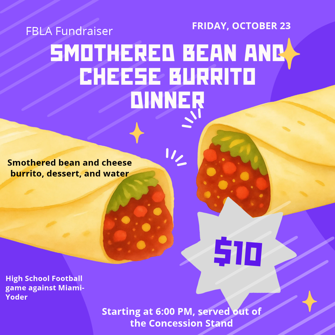 FBLA Fundraiser Dinner October 23